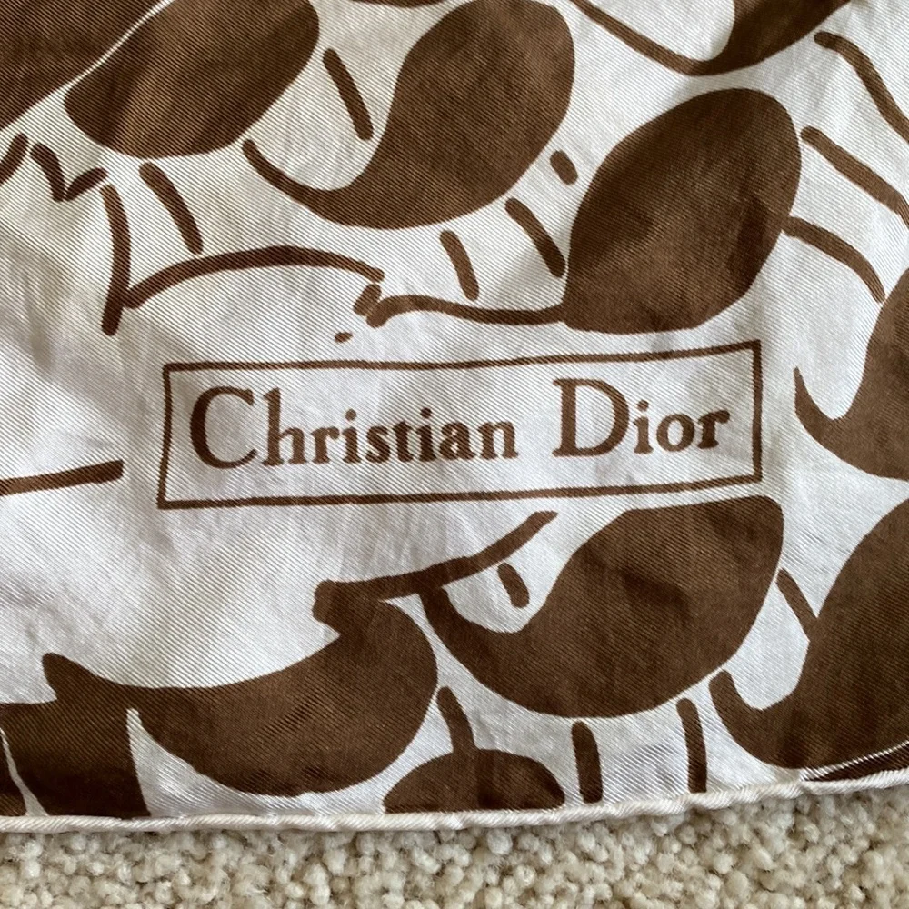 Vintage Silk Christian Dior Scarf